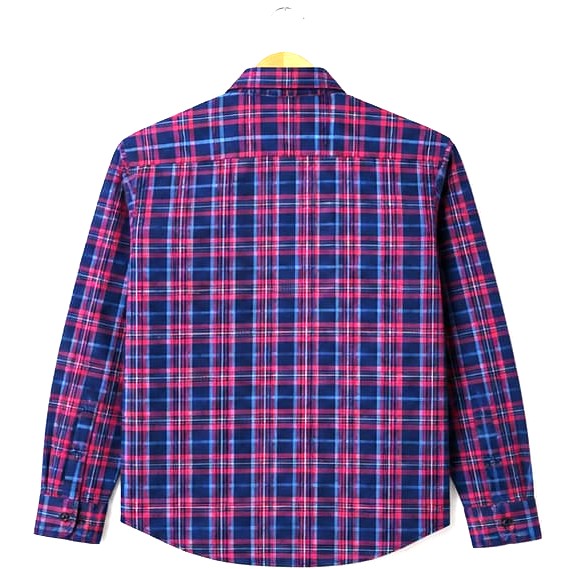 BLUE AND RED CHECKED FULL SLEEVE CASUAL COTTON SHIRT (PGS-103)