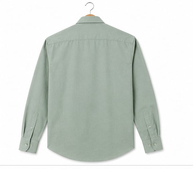 SAGE GREEN SOLID FULL SLEEV COTTON SHIRT (PGS-111)