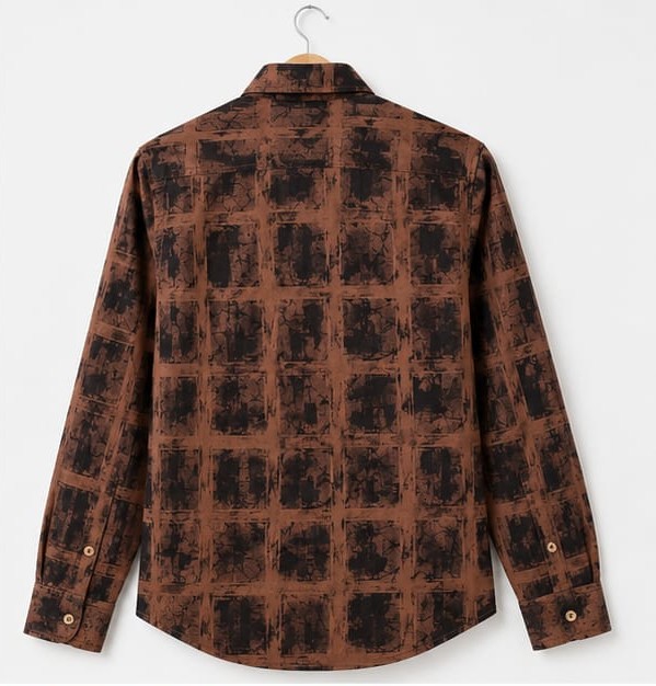 PREMIUM MENS ABSTRACT COTTON  PRINTED SHIRT (PGS-132)