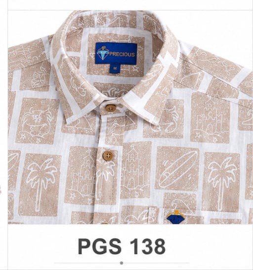 PREMIUM MENS PRINTED COTTON SHIRT (PGS-138)