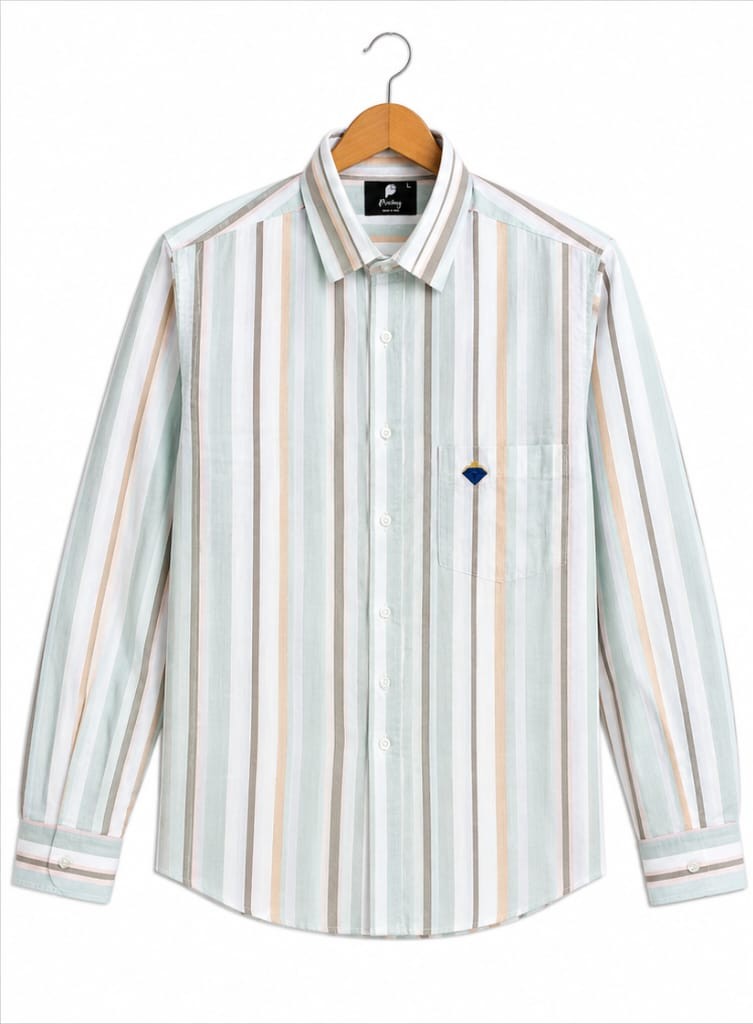 PREMIUM MEN' STRIPED COTTON SHIRT (PGS-142)
