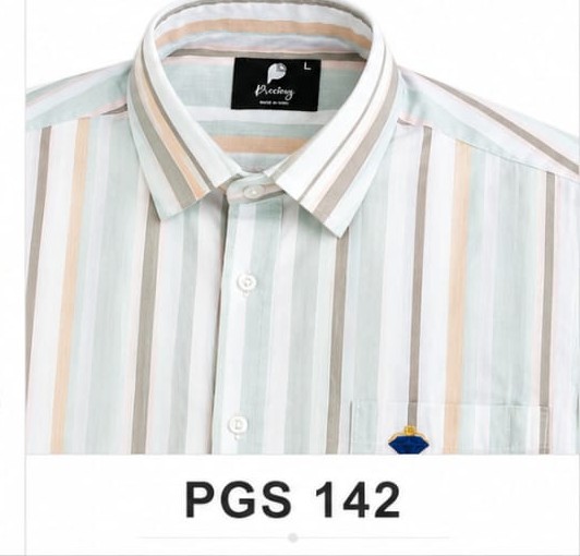 PREMIUM MEN' STRIPED COTTON SHIRT (PGS-142)