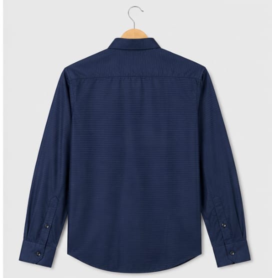 NAVY BLUE PREMIUM BLENDED COTTON SHIRT (PGS-146)