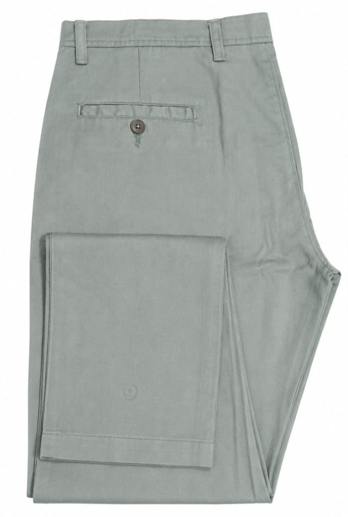 Men's Classic Light Sage Formal Cotton Trouser (PGP-131)