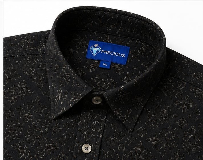 Men's Black Floral Print Full Sleeve Casual Cotton Shirt (PGS-139)