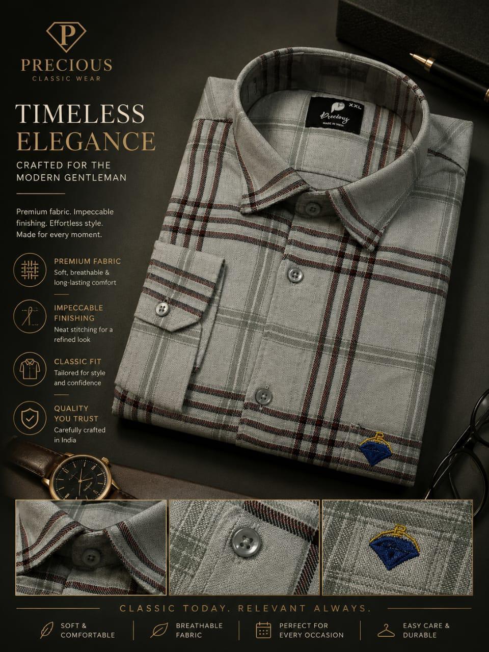Multi colour check full sleeve cotton Shirt (PGS-128)